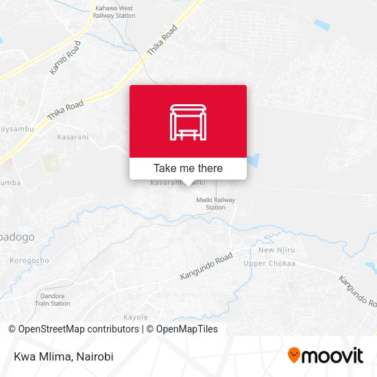 Kwa Mlima map