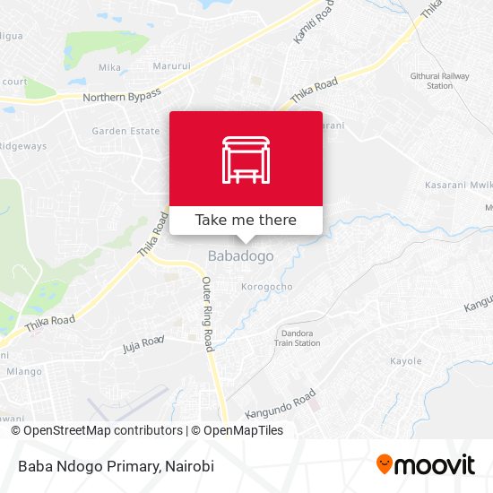 Baba Ndogo Primary map