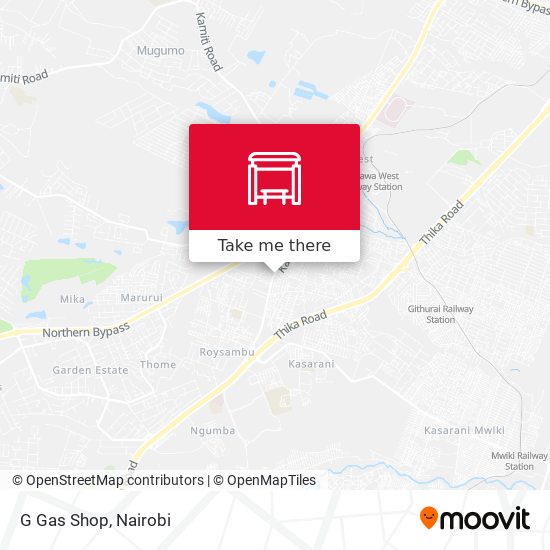 G Gas Shop map