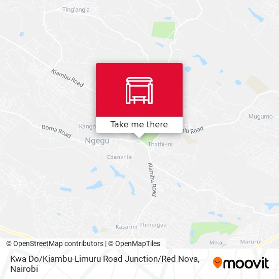 Kwa Do / Kiambu-Limuru Road Junction / Red Nova map