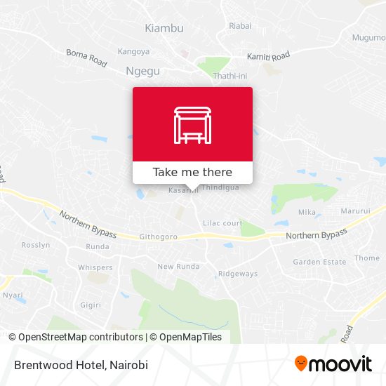 Brentwood Hotel map