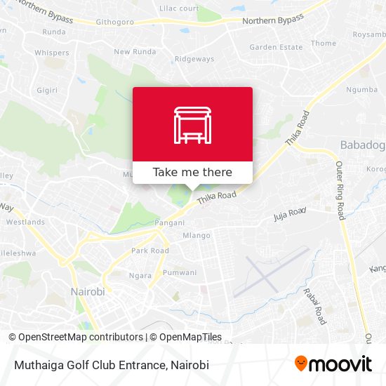 Muthaiga Golf Club Entrance map