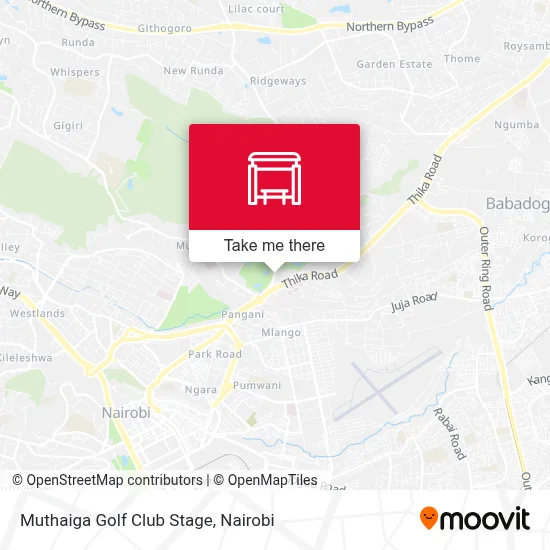 Muthaiga Golf Club Stage map