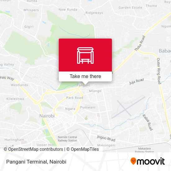 Pangani Terminal map
