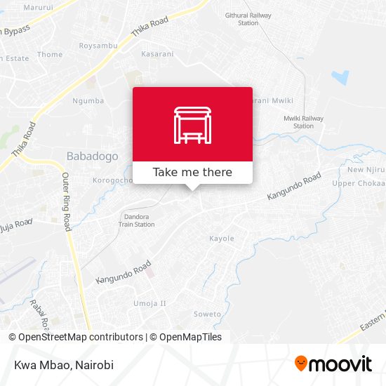 Kwa Mbao map