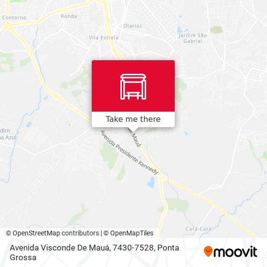 Mapa Avenida Visconde De Mauá, 7430-7528