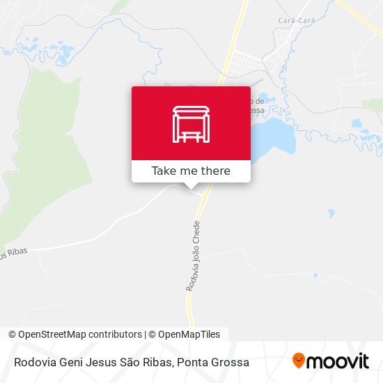 Mapa Rodovia Geni Jesus São Ribas