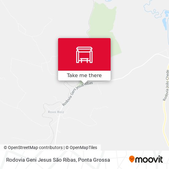 Mapa Rodovia Geni Jesus São Ribas