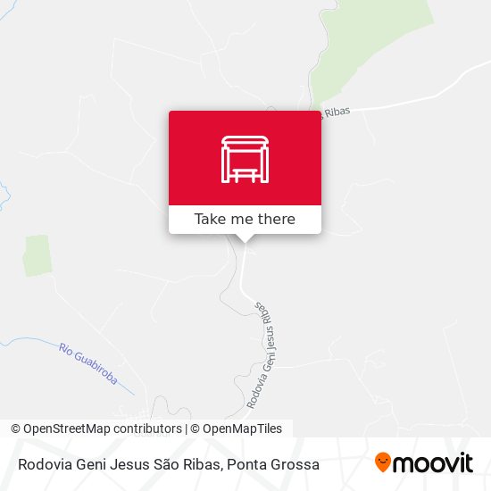 Rodovia Geni Jesus São Ribas map