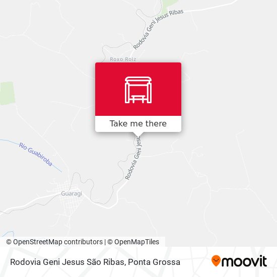 Mapa Rodovia Geni Jesus São Ribas