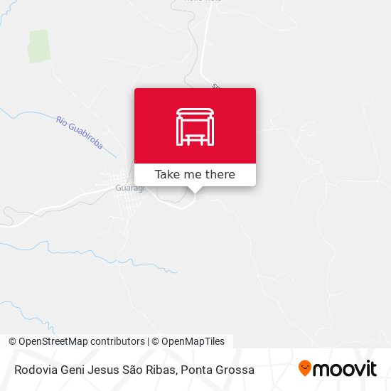 Mapa Rodovia Geni Jesus São Ribas