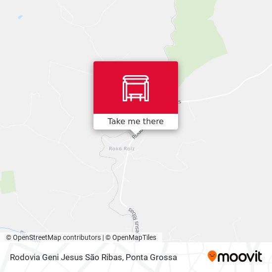 Mapa Rodovia Geni Jesus São Ribas