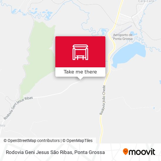 Rodovia Geni Jesus São Ribas map