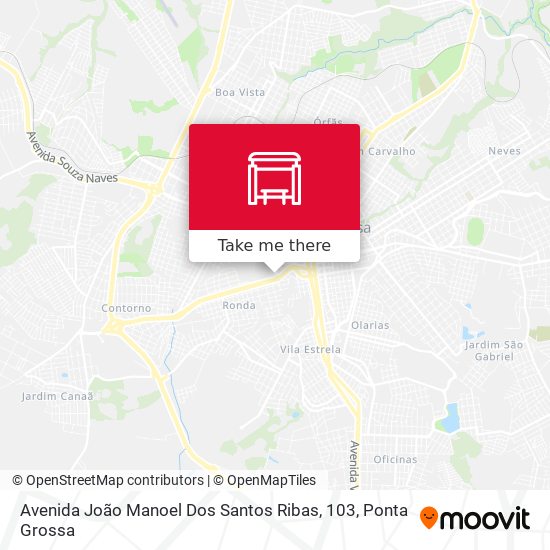 Mapa Avenida João Manoel Dos Santos Ribas, 103