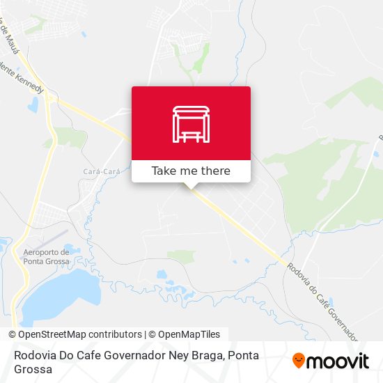 Mapa Rodovia Do Cafe Governador Ney Braga