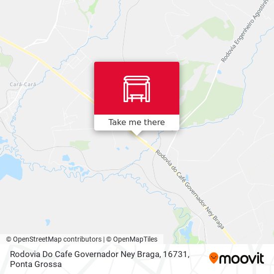 Mapa Rodovia Do Cafe Governador Ney Braga, 16731