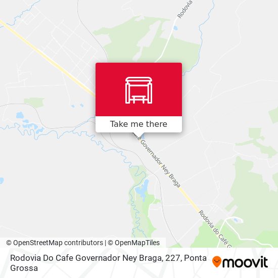 Mapa Rodovia Do Cafe Governador Ney Braga, 227