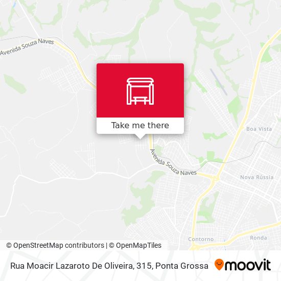Rua Moacir Lazaroto De Oliveira, 315 map