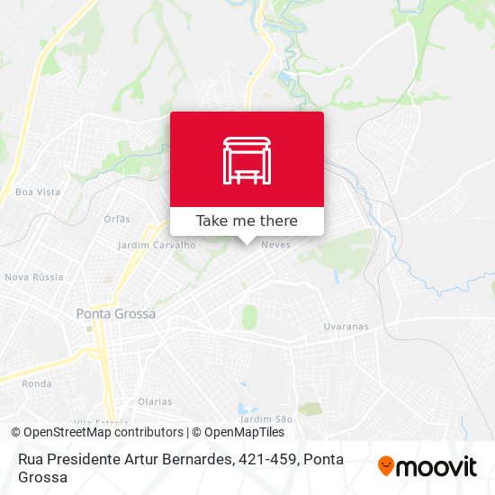 Mapa Rua Presidente Artur Bernardes, 421-459