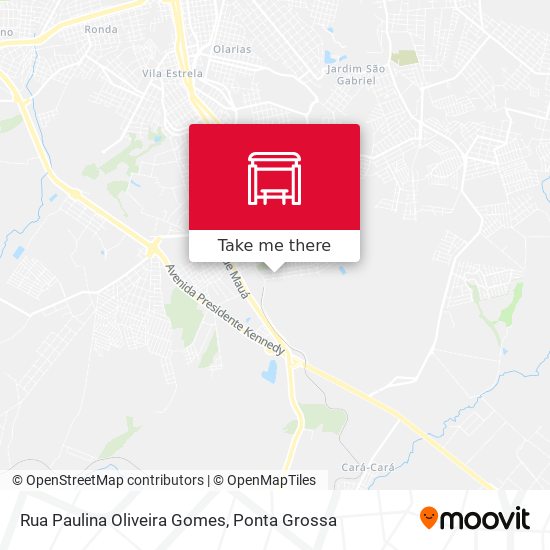 Mapa Rua Paulina Oliveira Gomes