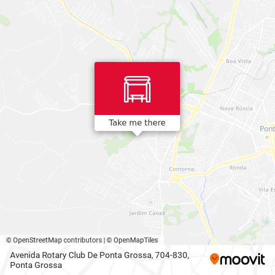 Mapa Avenida Rotary Club De Ponta Grossa, 704-830