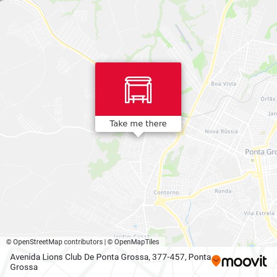Avenida Lions Club De Ponta Grossa, 377-457 map
