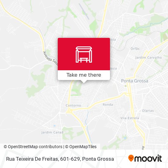 Mapa Rua Teixeira De Freitas, 601-629