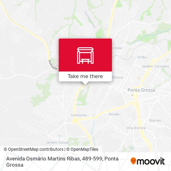 Mapa Avenida Osmário Martins Ribas, 489-599