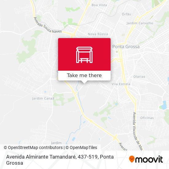 Mapa Avenida Almirante Tamandaré, 437-519