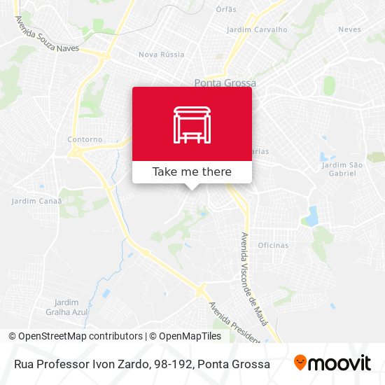 Rua Professor Ivon Zardo, 98-192 map