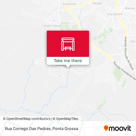 Mapa Rua Corrego Das Pedras