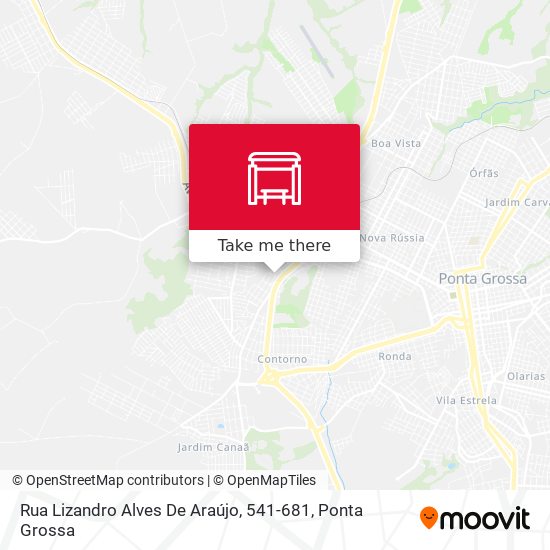 Mapa Rua Lizandro Alves De Araújo, 541-681