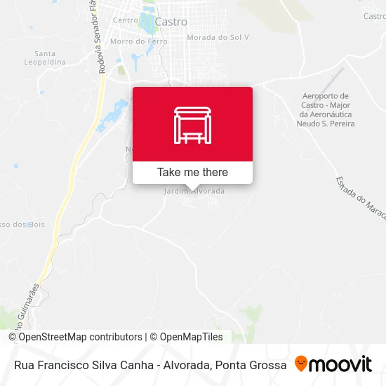 Rua Francisco Silva Canha - Alvorada map