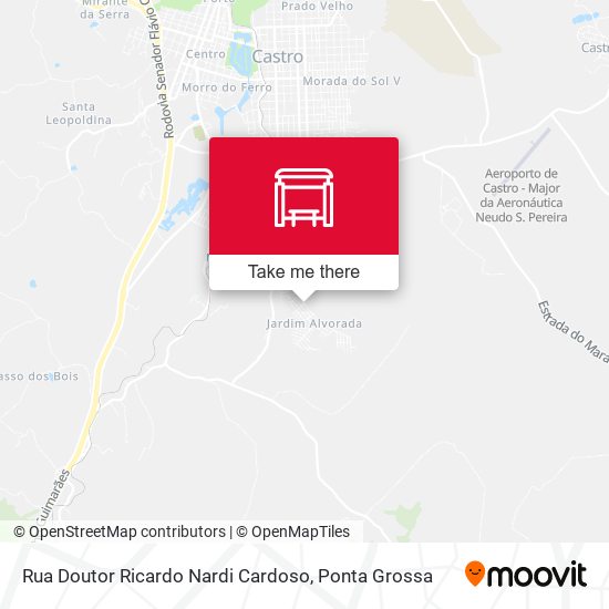 Mapa Rua Doutor Ricardo Nardi Cardoso