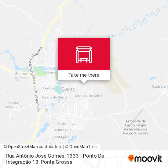 Rua Antônio José Gomes, 1333 - Ponto De Integração 13 map