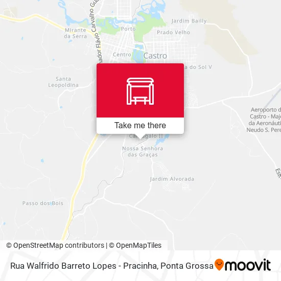 Rua Walfrido Barreto Lopes - Pracinha map
