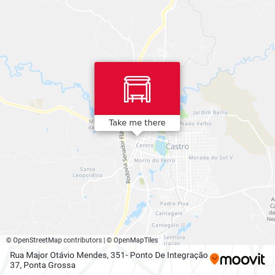 Mapa Rua Major Otávio Mendes, 351- Ponto De Integração 37