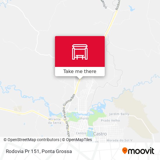 Rodovia Pr 151 map