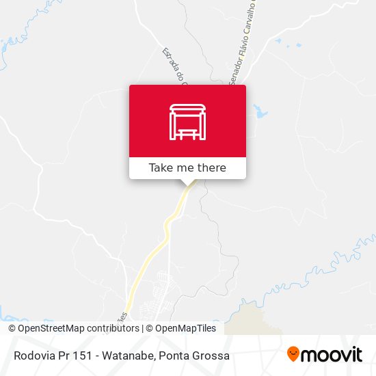 Rodovia Pr 151 - Watanabe map