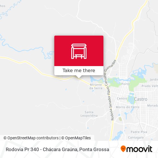 Rodovia Pr 340 - Chácara Graúna map