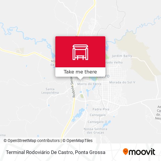 Terminal Rodoviário De Castro map