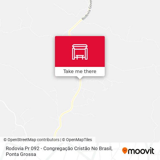 Mapa Rodovia Pr 092 - Congregação Cristão No Brasil