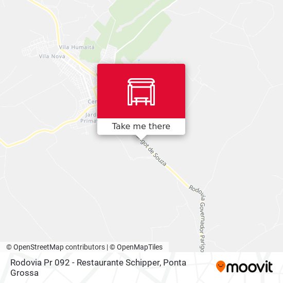 Mapa Rodovia Pr 092 - Restaurante Schipper