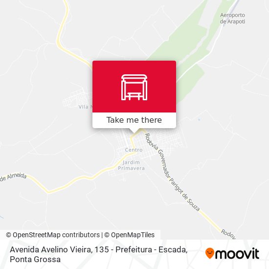 Avenida Avelino Vieira, 135 - Prefeitura - Escada map
