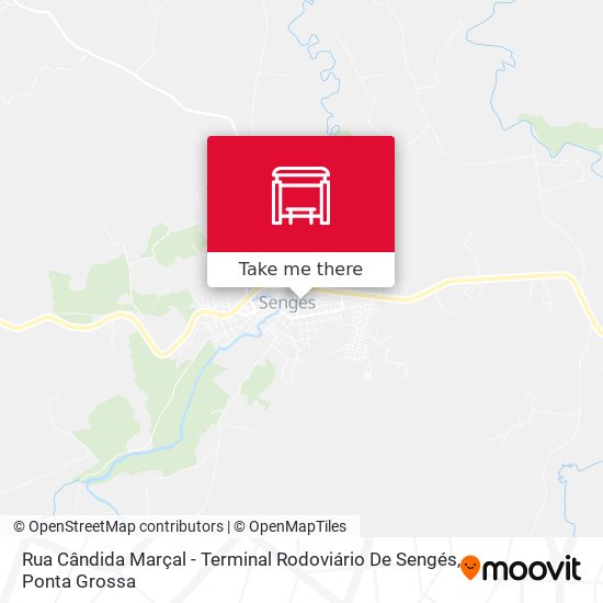 Rua Cândida Marçal - Terminal Rodoviário De Sengés map