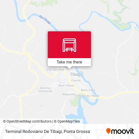 Mapa Terminal Rodoviário De Tibagi