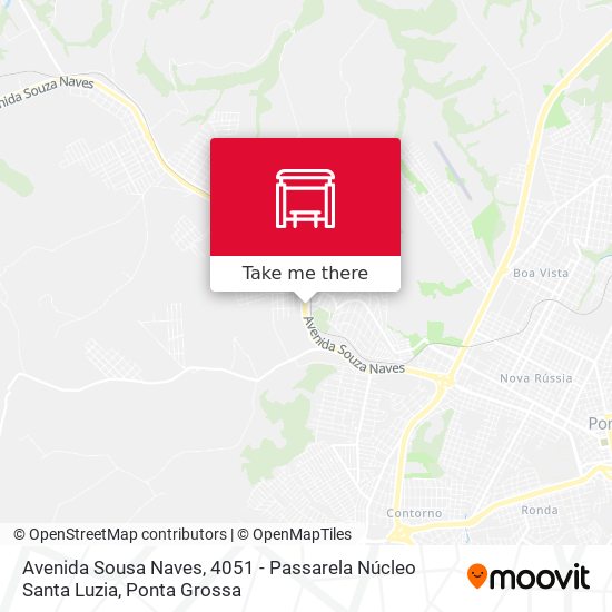 Mapa Avenida Sousa Naves, 4051 - Passarela Núcleo Santa Luzia