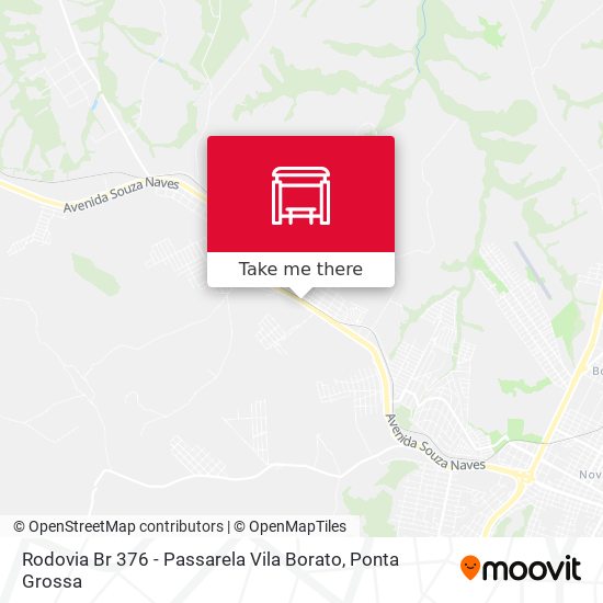 Rodovia Br 376 - Passarela Vila Borato map