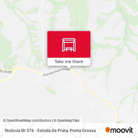 Rodovia Br 376 - Estrela De Prata map