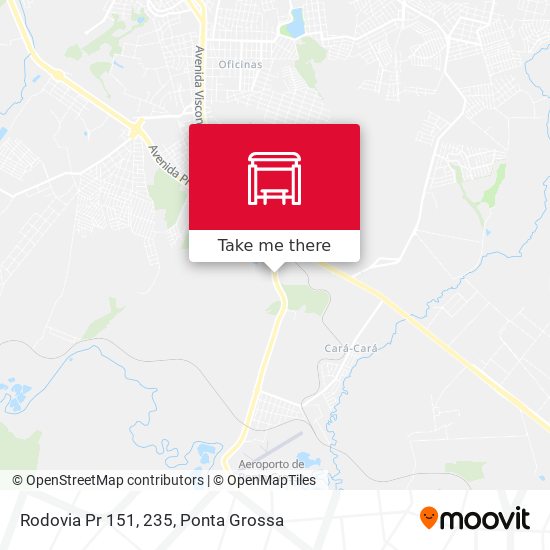 Mapa Rodovia Pr 151, 235